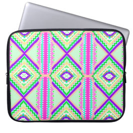 Funda Para Portátil Patrón Geométrico Boho Colorido