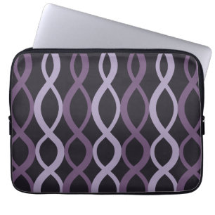 Funda Para Portátil Patrón geométrico doble helix-Minimalista moderno
