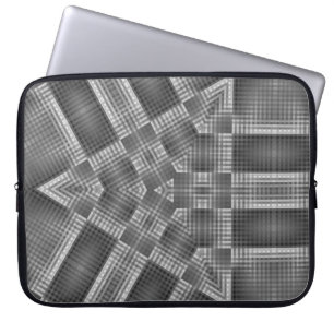 Funda Para Portátil Patrón geométrico gris