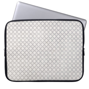 Funda Para Portátil Patrón geométrico islámico beige