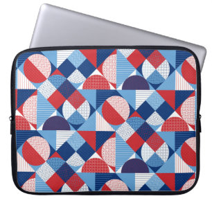 Funda Para Portátil Patrón geométrico marino de verano sin soldadura