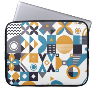 Funda Para Portátil Patrón geométrico minimalista. Resumen de diseño