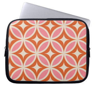 Funda Para Portátil patrón geométrico moderno de mediados de siglo ros