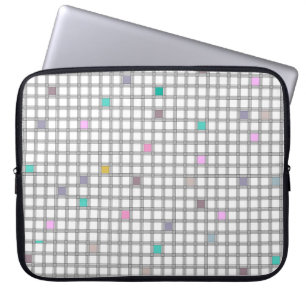 Funda Para Portátil Patrón geométrico multicolor controlado