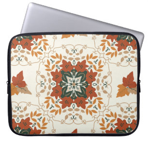 Funda Para Portátil Patrón geométrico natural abstracto floral sin sol