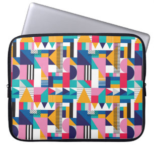 Funda Para Portátil Patrón geométrico sin fisuras en estílico abstract