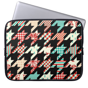 Funda Para Portátil Patrón geométrico sin foco. Classic Hounds-tooth p