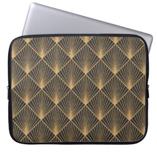 Funda Para Portátil Patrón Geométrico Sin Marea Art Deco. Elegante Wal