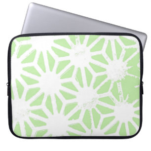 Funda Para Portátil Patrón geométrico verde de Apple