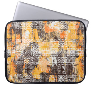 Funda Para Portátil Patrón geométrico y transparente tribal moderno