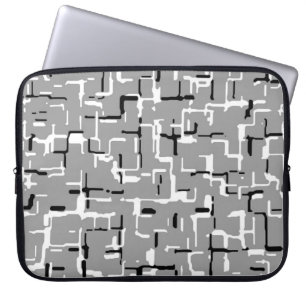 Funda Para Portátil Patrón gris blanco negro de Guay