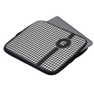 Funda Para Portátil Patrón Houndstoth con monograma