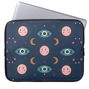 Funda Para Portátil patrón ininterrumpido de baby boho vintage. Hippie