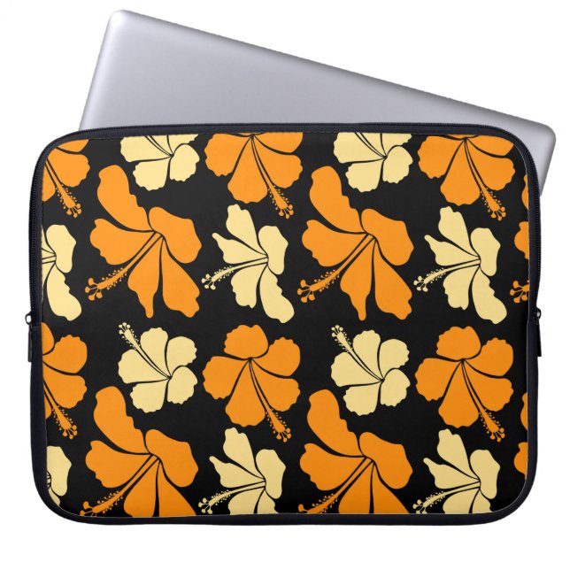 Funda Para Portátil Patrón ininterrumpido de flores naturales tropical (Frente)