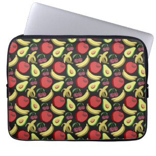 Funda Para Portátil Patrón ininterrumpido de frutas   fruta tropical c