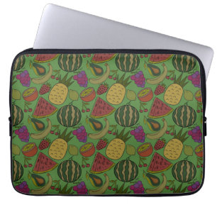 Funda Para Portátil Patrón ininterrumpido de frutas   Patrón de superf