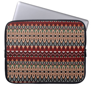 Funda Para Portátil Patrón ininterrumpido de la etnia tribal 9