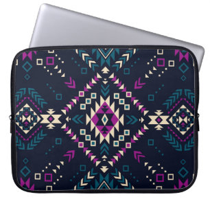 Funda Para Portátil Patrón ininterrumpido de las etnias tribales 6