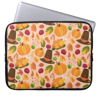 Funda Para Portátil Patrón ininterrumpido de otoño, textura personaliz