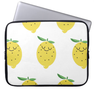 Funda Para Portátil patrón ininterrumpido de personalizado de limón cú