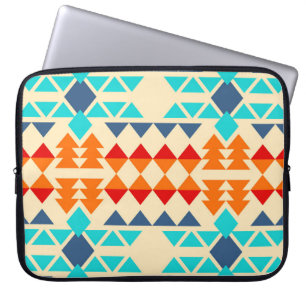 Funda Para Portátil Patrón ininterrumpido de rhombus y tr de los nativ