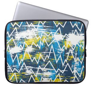 Funda Para Portátil Patrón ininterrumpido del boho étnico. Patrón zigz