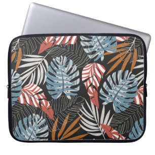 Funda Para Portátil Patrón ininterrumpido original con plantas brillan