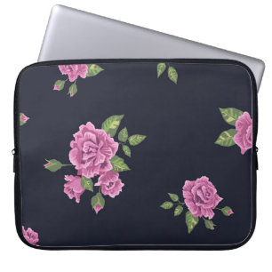 Funda Para Portátil Patrón inmaculado en forma de flor p