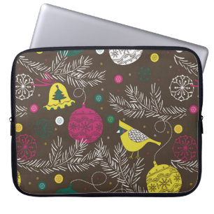 Funda Para Portátil patrón invernal de los navidades