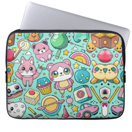Funda Para Portátil Patrón Kawaii Adorable