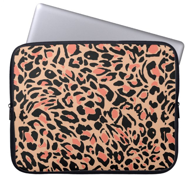 Funda Para Portátil Patrón leopardo (Frente)