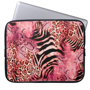 Funda Para Portátil Patrón leopardo sin foco, cebra abstracta. leopard