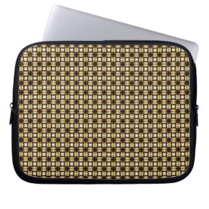 Funda Para Portátil Patrón marrón elegante