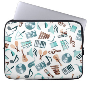 Funda Para Portátil Patrón musical