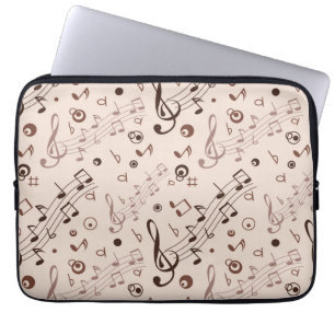 Funda Para Portátil Patrón musical