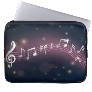 Funda Para Portátil Patrón musical