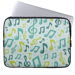 Funda Para Portátil Patrón musical