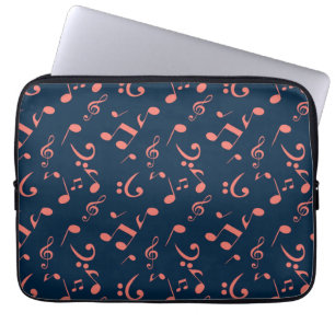 Funda Para Portátil Patrón musical
