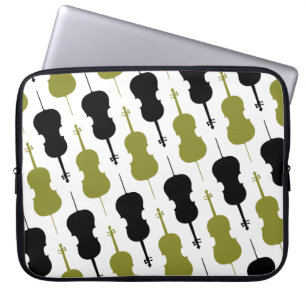 Funda Para Portátil Patrón musical de Cello