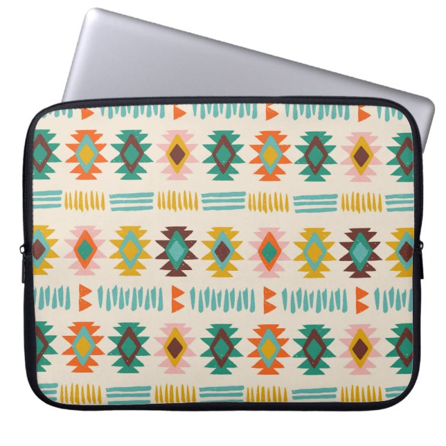 Funda Para Portátil Patrón nativo americano de Navajo (Frente)
