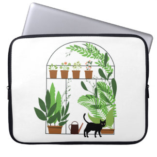 Funda Para Portátil Patrón natural, invernadero, jardinería. Alambre, 