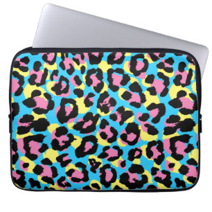Funda Para Portátil Patrón Neon Leopard Spots
