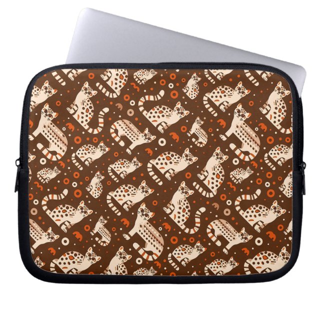 Funda Para Portátil Patrón Ocelot (Frente)