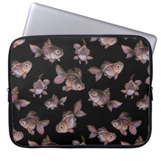Funda Para Portátil Patrón oscuro sin foco con peces