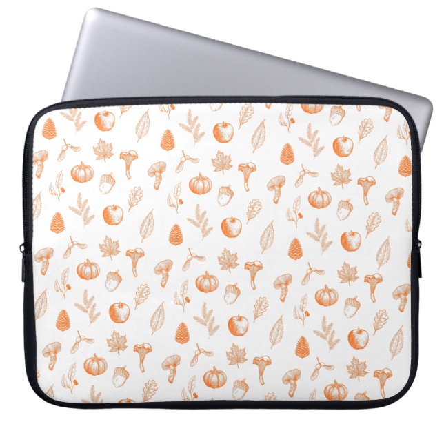 Funda Para Portátil Patrón Otoñal Acogedor (Frente)