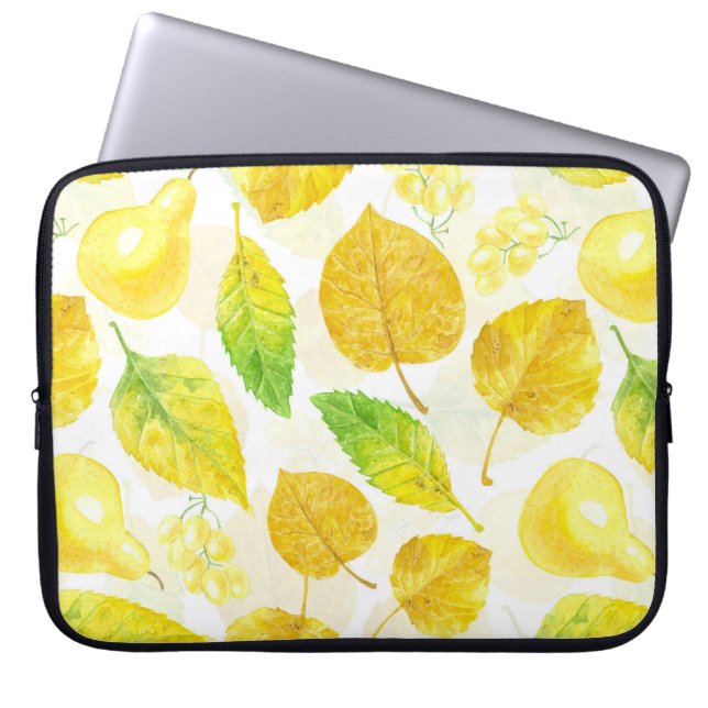 Funda Para Portátil Patrón otoñal acuarela (Frente)