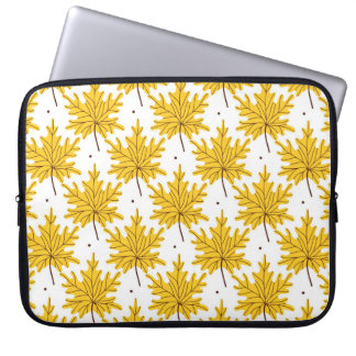 Funda Para Portátil Patrón Otoño de hojas de arce doradas