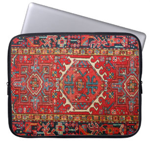 Funda Para Portátil Patrón Paisley Persa Turco Antiguo, Rojo