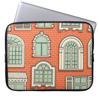 Funda Para Portátil Patrón panorámico de ventana de época