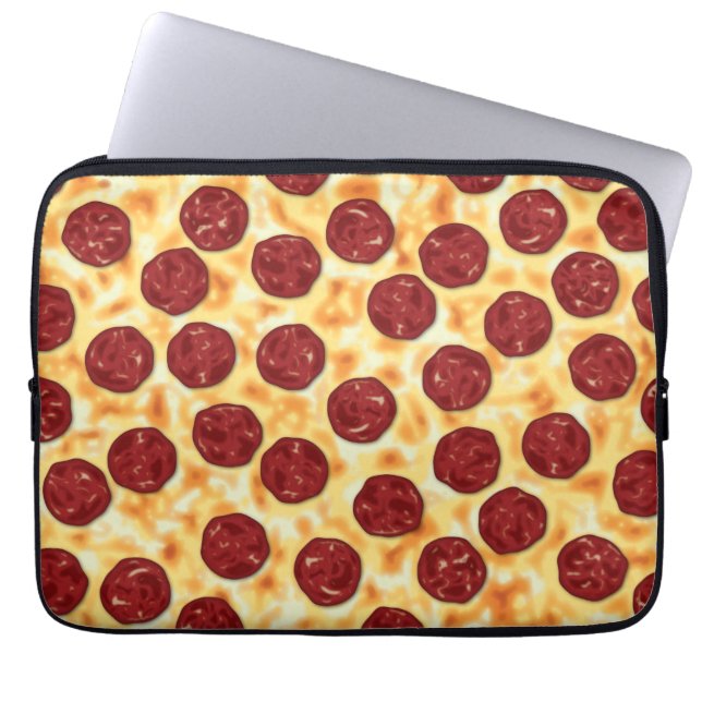 Funda Para Portátil Patrón Pepperoni Pizza (Frente)